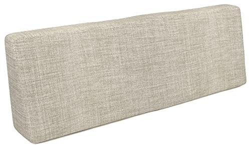 POKAR Palettenkissen Palettenauflagen mit abnehmbarem Bezug Palettenauflage Palettenmöbel Palettensofa, Rückenlehne 120x40, Beige
