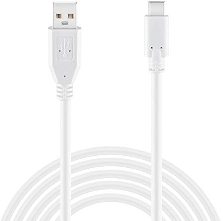 Wicked Chili USB-C auf USB-A Ladekabel 1 Stück 300cm Kompatibel mit PS5 Dualsense Controller, Nintendo Switch Pro, Xbox Series X USB C Controller, Play and Charge Kit (3m, Weiß)