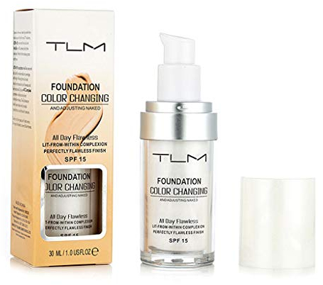 MINGSTORE 1Bottle 30ML Magic Color Changing Foundation Tragbares TLM-Make-up zur Änderung der Hautfarbe Concealer Beauty Supplies
