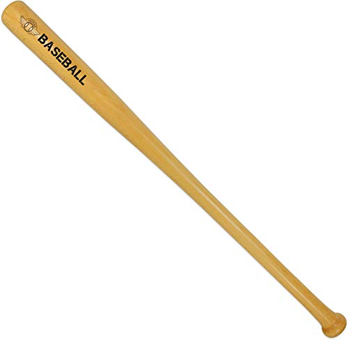 normani Baseballschläger Bat Softball aus massivem Holz für Sport, Freizeit, Selbstverteidigung - Diverse Längen Farbe 32
