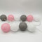 Guirlande Lumineuse Boule Coton LED Romantique, DOTBUY Decoration Noël, Guirlande Lumineuse à Piles, Enfant, Chambre Mariage Halloween Décorations (Gris Rose,3.3M/20LED)