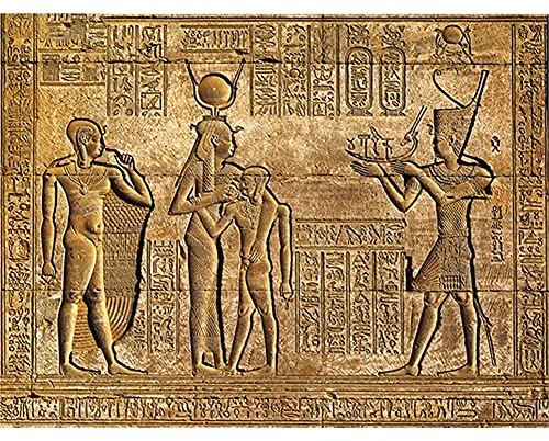 DIY 5D Diamant Malerei Voll Set Erwachsene/Kinder Malen nach Zahlen Ägyptischer Pharao Diamond Painting Bilder Crystal Stickerei Kreuzstich Mosaik Gemälde Handwerk Home Wall Décor Round drill,40x60cm