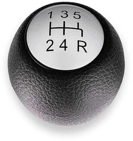 1neiSmartech Pomo para palanca de cambios de 5 marchas compatible con Alfa Romeo 147 2000-2013, compatible con 156 1997-2005, compatible con GT 2003-2010, marcha atrás a la derecha