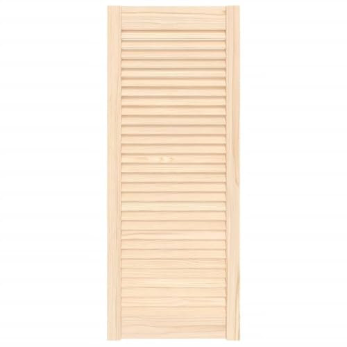 vidaXL Porte d'Armoire à Persiennes, Porte de Placard à Chaussures, Panneau de Radiateur, Décoration d'Intérieur, Bois de Pin Massif