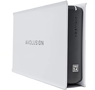 Avolusion PRO-5X (White) 8TB USB 3.0 External Gaming Hard Drive for PS5 / PS4 Game Console - 2 Year Warranty
