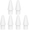 Tip Compatible with Apple Pencil nibs 1st & 2nd Generation Tips and iPad Pro iPencil White (6 Pack)