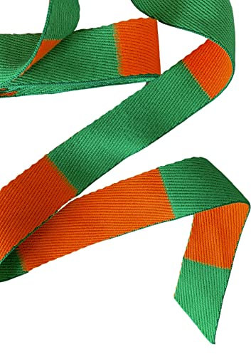 UGOJUDO Rouleau de Ceinture de Judo Orange Verte 50 mètres