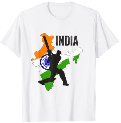 Indian Cricket Jersey India Cricket Team Lover Supporter T-Shirt