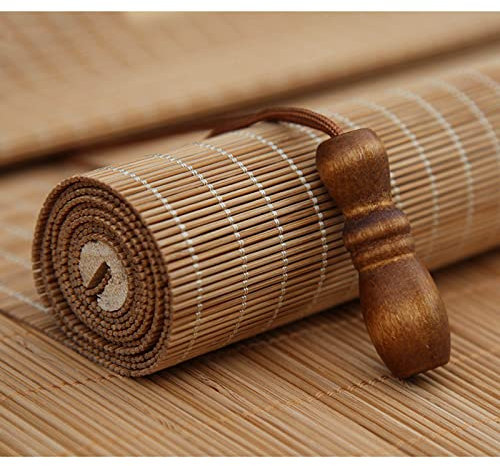 Sonakia Bamboo Blinds, Bamboo Roller Window Shades, Wood Roman Shades, Sunshade Blinds, Outdoor Light Filtering Roll Up Blinds, for Window/door/patio,WxH-90x100cm/35.5x39in