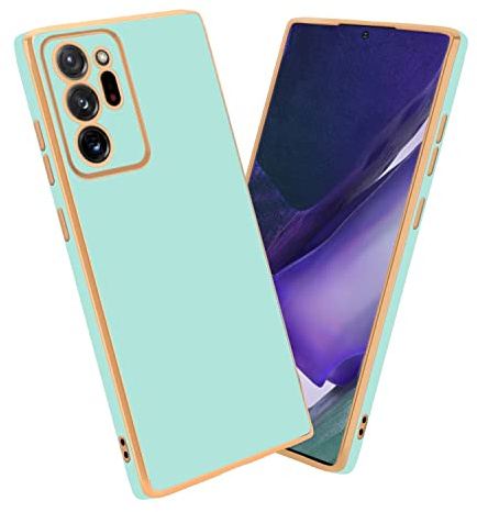 Cadorabo Hülle kompatibel mit Samsung Galaxy NOTE 20 ULTRA Schutzhülle TPU Silikon Case Liquid Design mit Kameraschutz Slim Kratzfest Gummi mit Rundumschutz Case Hülle für Galaxy NOTE 20 ULTRA in Grün