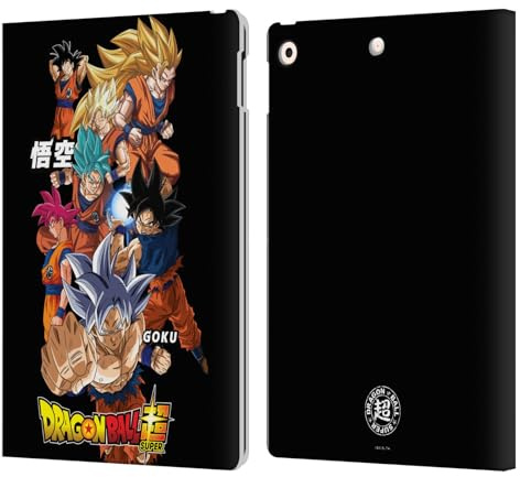Head Case Designs Officially Licensed Dragon Ball Super Goku Universe Survival Characters Leather Wallet Case Compatible With Apple iPad 10.2 2019/2020/2021