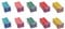 BOJACK Jcase Fuse Assortment 20A 30A 40A 50A 60A Automotive High/STD Profile Box Shaped Fuse Kit for Trucks ＆ Cars (Pack of 10, 2 for each Amp)