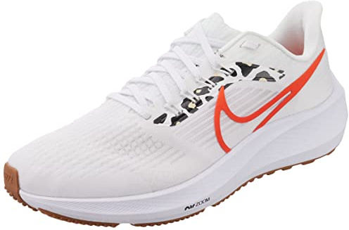 NIKE DZ5214-100 WMNS AIR Zoom Pegasus 39 Sneaker Female White/Team Orange-Platinum Tint UK 7