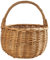 Creative Home Osterkorb Kleiner Weidenkorb mit Henkel | Klein 22 x 22 x 26 cm (+/- 2 cm) | Handgeflochtener, Geschenkkorb, Obstkorb, Bügelkorb | Naturfarbe | Osterkörbchen