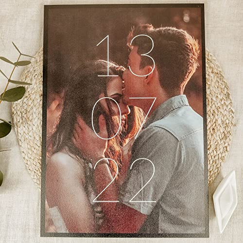 Elbeffekt Liebe Geschenk Holzbild - Foto Geschenkidee - personalisierbar zum Hinstellen/Aufhängen opt. beleuchtet beste freundin geschenke, love, geschenk für freundin - personalisierte Geschenke