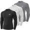 MEETYOO Kompressionsshirt Herren, Funktionsshirt Langarm Fitnessshirt Männer Atmungsaktiv Sportshirt Laufshirt für Laufen Sport Turnhalle