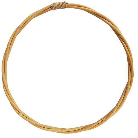 CSB-Center Naturrohrring Korbring Rattan Ring aus halbglanz Korbrohr 3-Fach gedreht (50 cm)