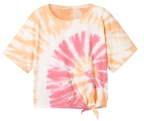 TOM TAILOR Mädchen Kinder Batik T-Shit mit Knoten, batik print, 152