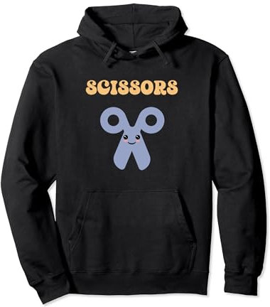 Stein-Papier-Schere-Gruppe, passendes Halloween-Kostüm Pullover Hoodie
