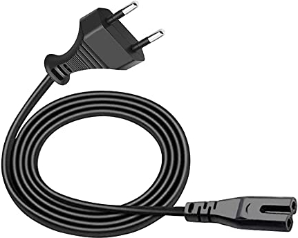 AC Power Cable Netzkabel Stromkabel 2 polig Replacement for Echo Sub Studio Speaker Subwoofer 2 Prong C7 Plug Power Cord