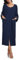 COLORFULLEAF Damen Bademantel mit Reissverschluss 100% Baumwolle Leicht Morgenmantel Hausmantel Damen Lang mit Taschen M-XXL(Marineblau,XL)