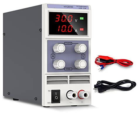 Fuente de alimentación lineal, Fuente de alimentación de laboratorio de 30v 10a, fuente de alimentación de CC de conmutación ajustable, regulador de voltaje, fuente de alimentación de banco Variable A