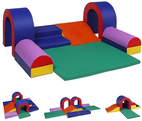 TODEFULL 10 Piece Foam Climbing Blocks for Toddlers, Soft Play Set Blocks