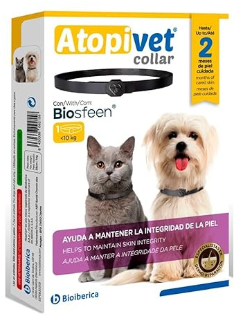 Bioiberica Atopivet Halsband für Hunde und Katzen, 35 cm, Gelb, Small, Unisex