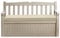 Sapphire Collection Premium Outdoor Bench Seat Pad | Water Resistant Cushion for Iceni & Eden Storage Benches 128x50cm | Comfortable Patio Furniture Swing Bench Pads (Cream)