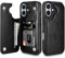 Coolden for iPhone 16 Case Wallet Case with Card Holder Slot Shockproof Case Flip Folio Soft PU Leather Magnetic Closure Protective Case Cover Compatible with iPhone 16 Phone Case (Black)
