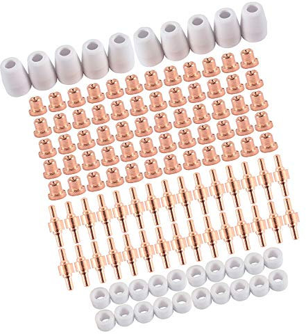 Plasmaschneid-Verbrauchsmaterialien, PT-31 40 A Plasmaschneider, Taschenlampen-Zubehör-Set für CUT-40 LGK-40 CT312 CT416 CT518, 100 Stück