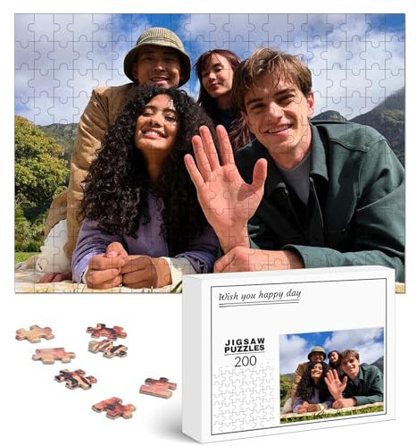 AIFLM Puzzle Personalisiert Mit Eigenem Foto 200/300/500/1000/2000/3000 Teil Persönliche Puzzles Mit Eigenem Bild Geschenk