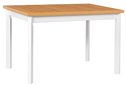 LeafDesign Esstisch- Kleiner Esstisch - Küchentisch- Familientisch Max 5P, 80x120-150 cm, Weiss-Grandson, ausklappbar Esstisch