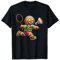 Lustiger Lebkuchenmann Badminton Weihnachten Damen Herren Kinder T-Shirt