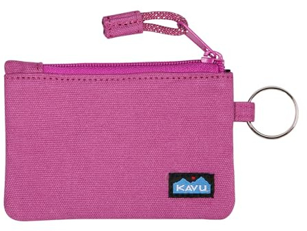 KAVU Stirling Doppelseitige Geldbörse aus Baumwoll-Leinen, mit Reißverschluss, Plum Blossom, Einheitsgröße
