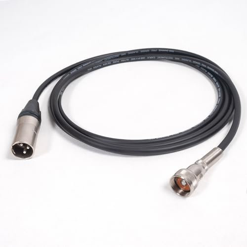 designacable.com 8m - Purple Harmonica Vintage Microphone Cable - Handmade in the UK using Van Damme Pro Grade XKE Instrument Cable & Neutrik NC3MXX Male XLR and a Switchcraft 2501F Connector.