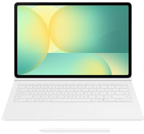 Samsung Book Cover - Clavier avec bouton AI pour Galaxy Tab S10 FE+ - Blanc
