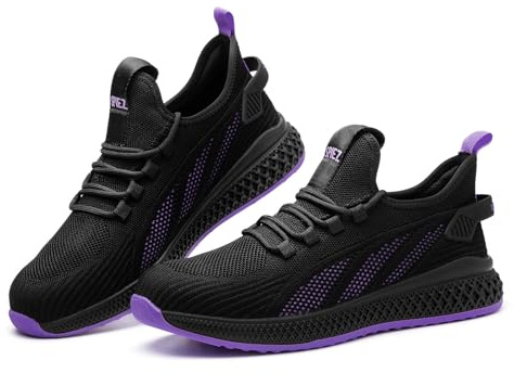 SPIEZ Senza Metallo Scarpe Antinfortunistiche Donna Leggere | Anti-schiacciamento Scarpe Lavoro Antiforatura Comode Sneakers Antinfortunistica Traspiranti per il Lavoro e l'uso Quotidiano