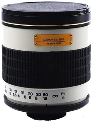 Lightdow 500mm F6.3 Manual Telephoto Mirror Lens Full Frame Camera Lens EF Mount For Canon EOS Rebel T8i T7i Nikon Pentax Sony(A9,Nikon Z)