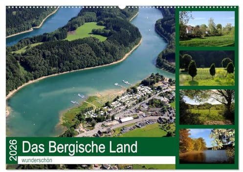 Das Bergische Land - wunderschön (Wandkalender 2026 DIN A2 quer), CALVENDO Monatskalender: Die traumhafte Landschaft des Bergischen Landes (CALVENDO Orte)