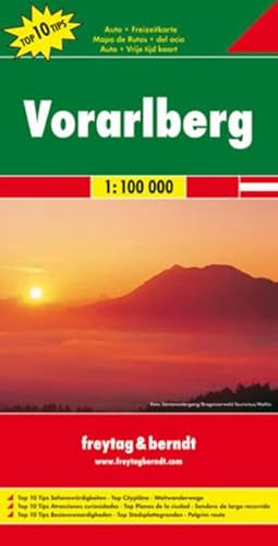 Freytag Berndt Autokarten, Vorarlberg - Maßstab 1:100 000
