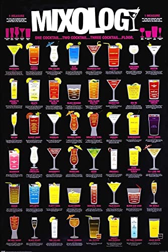 1art1 Cocktails Poster Mixology, In Englisch Plakat | Bild 91x61 cm