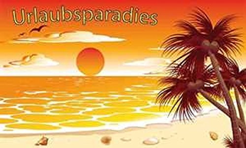 U24 Flagge Fahne Urlaubsparadies Urlaubsfahne Urlaub Ferien 90 x 150 cm