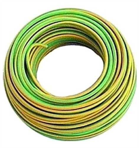 CAVO CORDINA UNIPOLARE 100 METRI N07V-K 6MM CAVI FILO ELETTRICO VARI COLORI (Giallo / Verde)