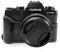 Fuji XT100 X-T100 Tasche, kinokoo Tasche für Fuji XT100 X-T100 Kamera, Halbe Abdeckung Handgriff (schwarz)