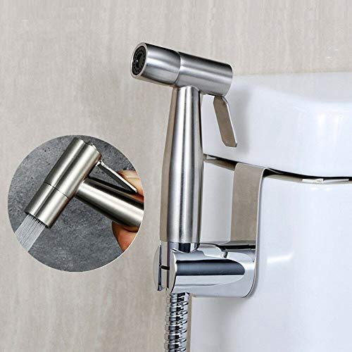 YUNRUX Bidet Brause Set - Edelstahl Sprüher + Handbrause + Halter für Toilette wc - Rostfrei WC Brause für Intimdusche Duschkopf