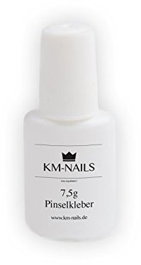 KM-Nails 5x Pinselkleber für künstliche Nägel Tipkleber extra stark auch für Dipping Powder System