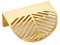 jiajulashou123 Blatt Griffe Massives Kupfer Möbelgriffe Schrankgriff Stangengriff Küchengriffe Küche Türgriffe Schuhschrankgriff im Stil,100% reines Kupfer,Gold(60mm-Hole distance 40mm)