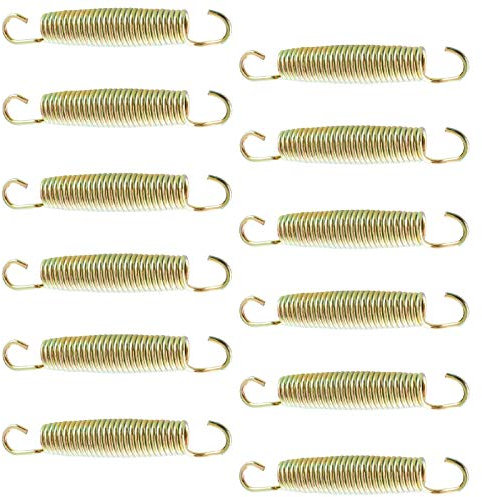 yelloo Set 12 Molle Ricambi per Trampolino Tappeto Elastico da Giardino Salta Saltarello (145 mm)