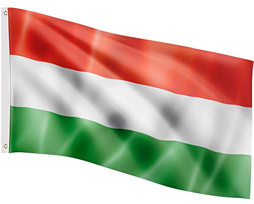 FLAGMASTER Flagge, 30 verschiedene Fahnen zur Wahl, Größe 120 cm x 80 cm, Ungarn
